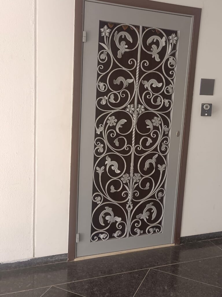 Wrought Iron Entrance Door