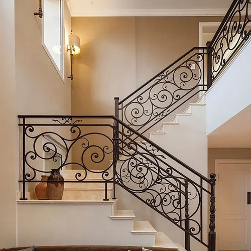 Wrought Iron Railings for Interior Stairs